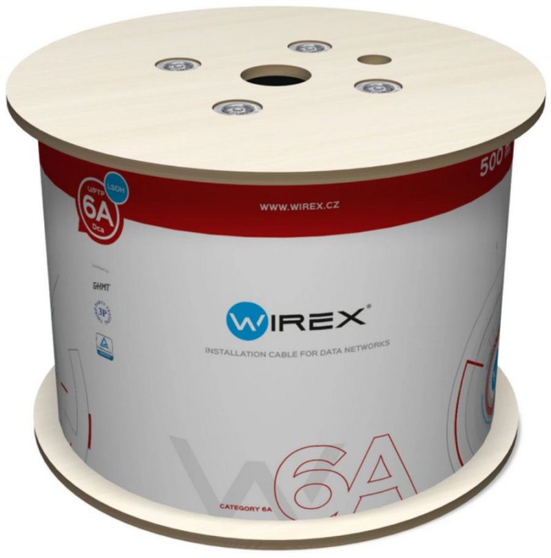 Wirex WIREX Inštalačný kábel CAT6A U/FTP LSOH / DCA 500m cievka fialový